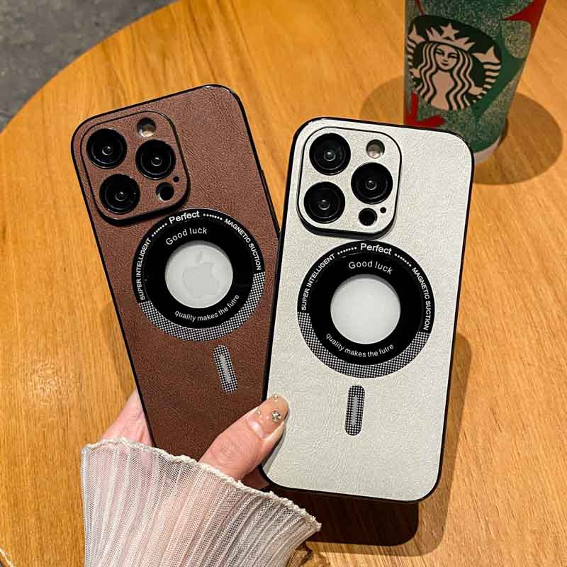 Phong Cách Mới! Kiểu Mới! 2023 Ốp Điện Thoại Da Từ Tính Chống Dấu Vân Tay Cho iPhone 13 12 14 Pro Max 12 Pro Max