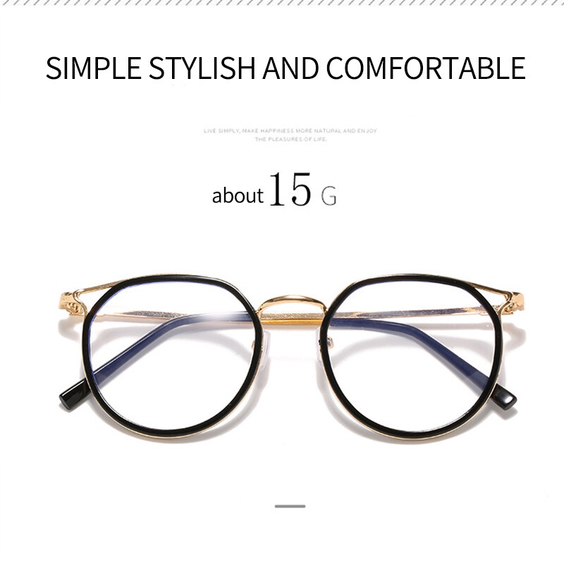 Kính Mắt Mèo Tròng Tròng Tròng PTQ Thời Trang Cho Nam Và Nữ Minus - 100 ~ - 600