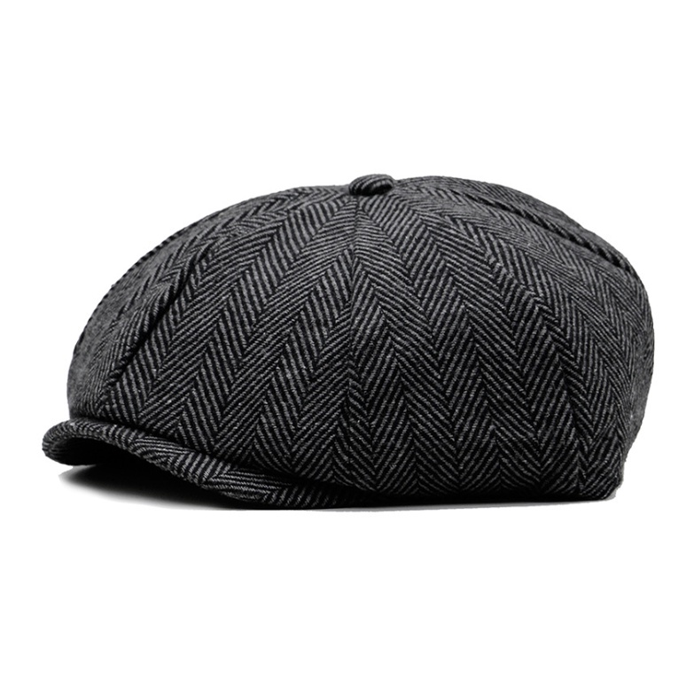 Mũ Nồi Nam Trung Niên Vải Cotton BR22 - Mũ Beret Phong Cách Đẳng Cấp | MUGU