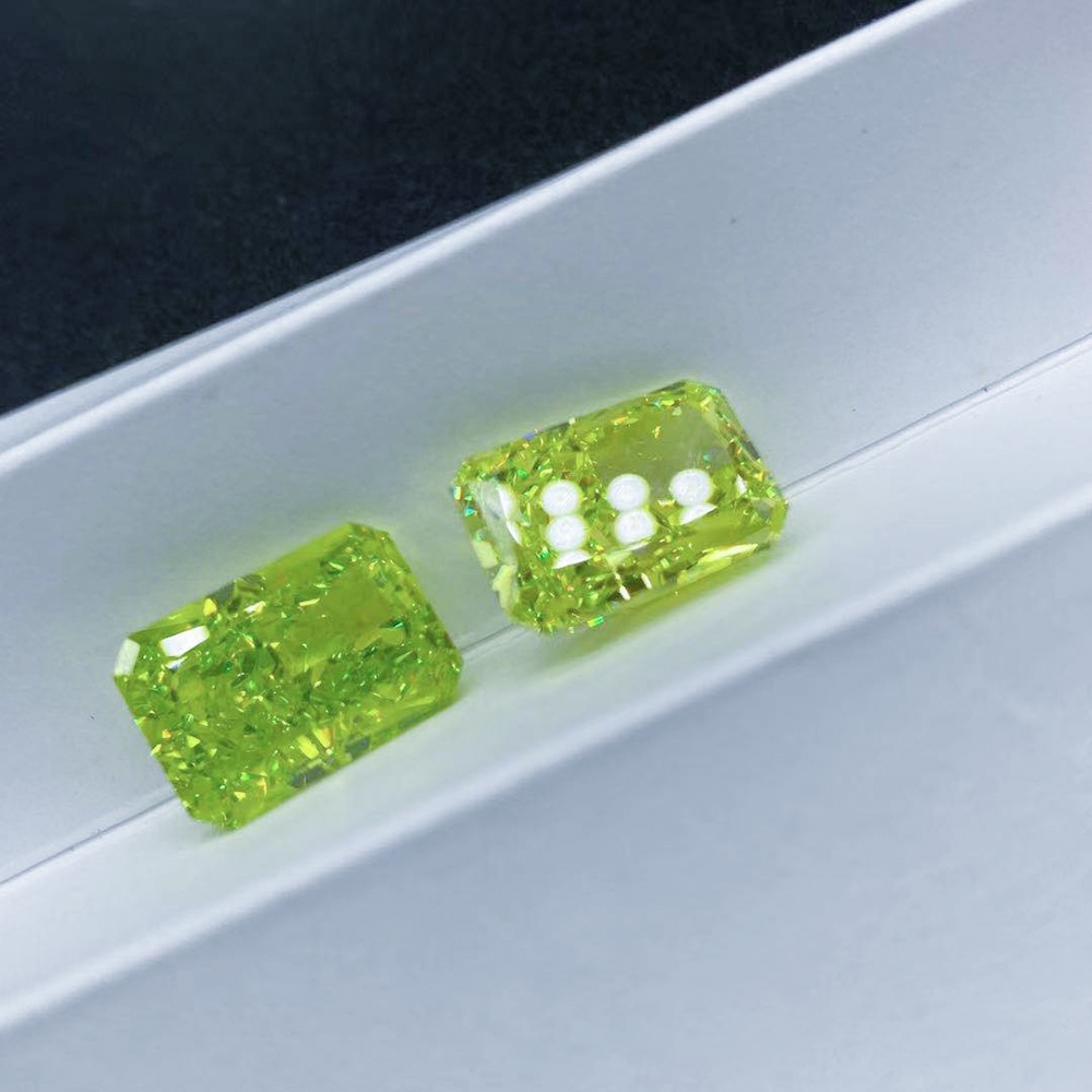 Cz Đá Cắt Táo Xanh Bằng carbon Cao Cấp Màu Sắc Đẹp Mắt