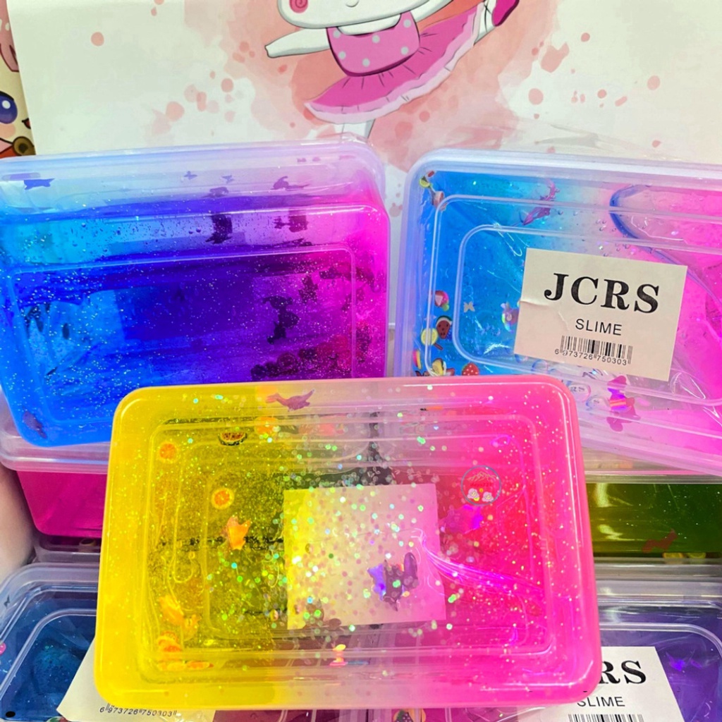 RAINBOW IN WATER 🌈JCSR Slime trong - Cầu vồng dưới nước slime hộp 280ML