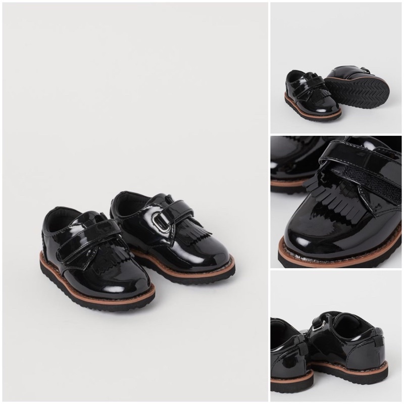 [HM AUTH] Giày tây giày đen HM cho bé trai, giày công tử cho bé trai