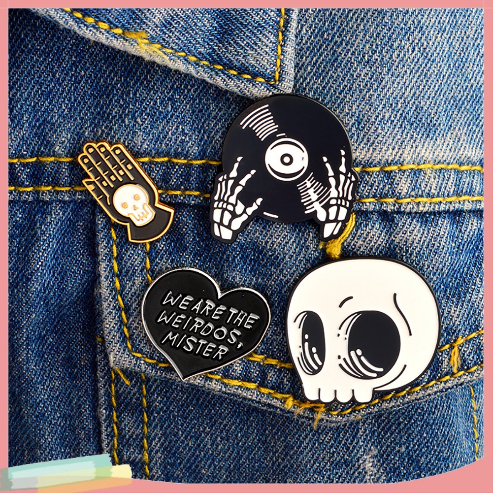 Cài Áo Hình Đầu Lâu Độc Đáo Cá Tính