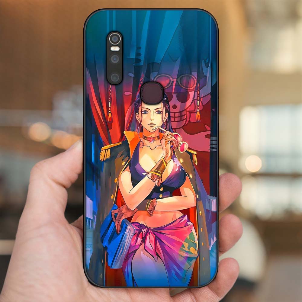 Ốp lưng Vivo V15 viền đen in hình Nico Robin One Piece Đảo Hải Tặc