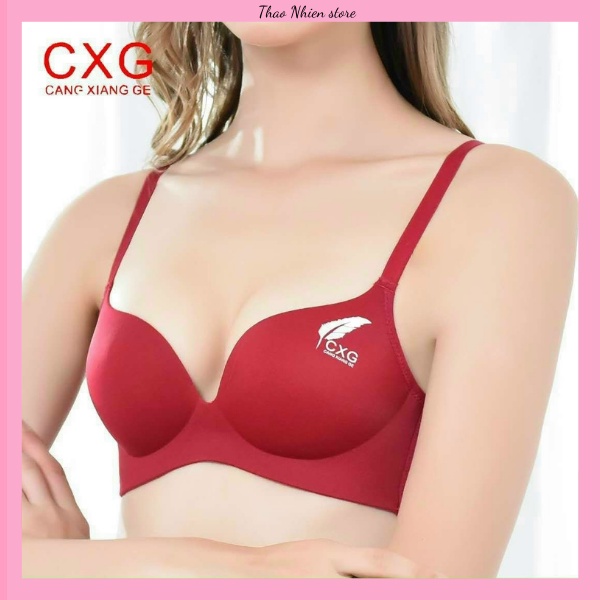 Áo lót nữ su đúc không gọng Thao Nhien ATN15 nâng ngực hình lông vũ CXG bảng lưng lưới thoải mái ( LOẠI 1)