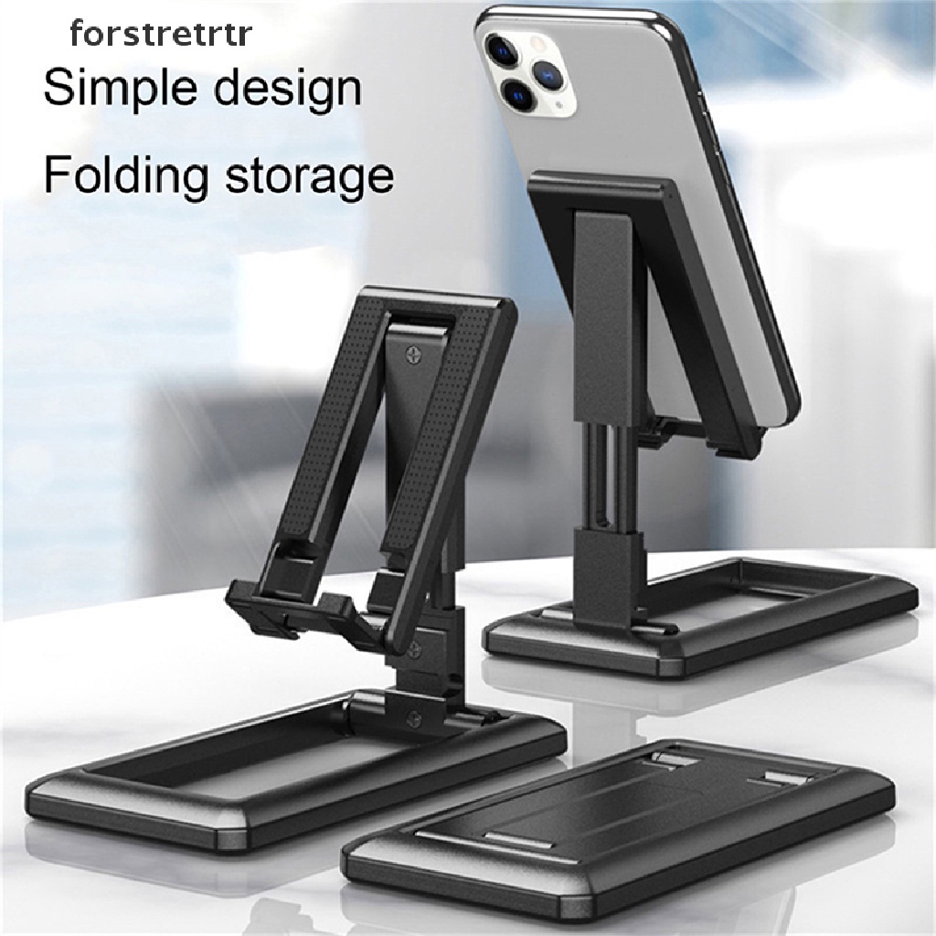 Forstretrtr Portable Tablet Mobile Phone Desktop Holder Adjustable Desk Smartphone Stand EN