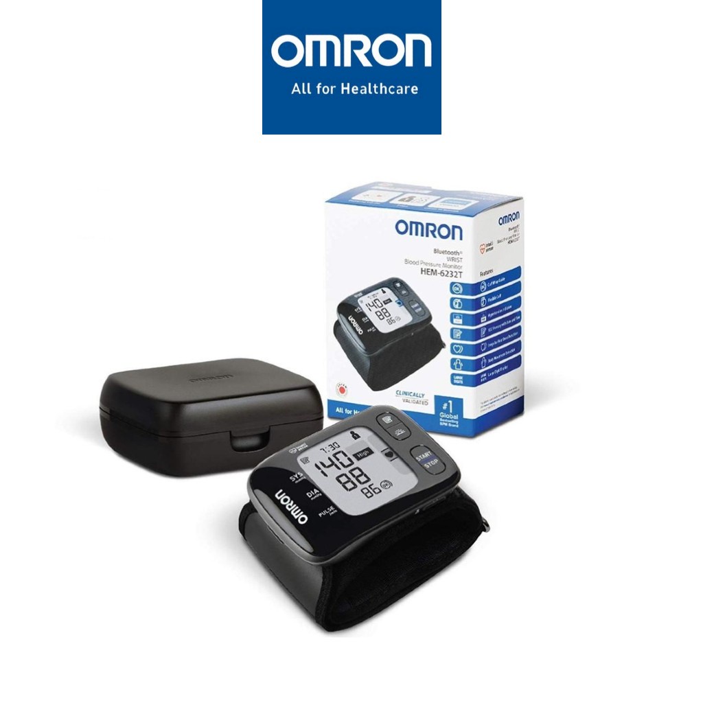 Máy đo huyết áp cổ tay OMRON HEM-6232T kết nối với ứng dụng Connect Bluetooth bảo hành 5 năm chính hãng