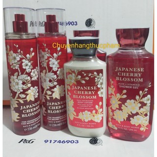 Dưỡng,Xịt,Tắm Bath Body Works Japanese Cherry Blossom Body LotionCủa Mỹ