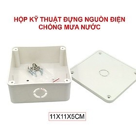Hộp kỹ thuật camera bằng nhựa chắc chắn, lắp đặt ngoài trời không sợ mưa nắng đầy đủ ốc vít