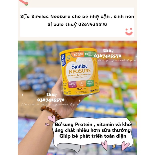 Sữa Similac Neosure cho bé nhẹ cân, sinh non - Similac Neosure Mỹ 371gr