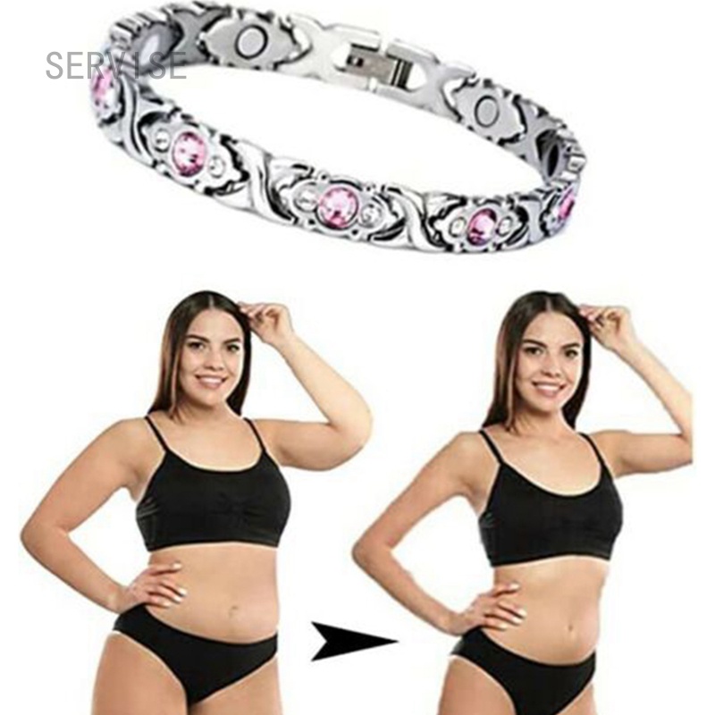 Vòng Đeo Tay Bạch Kim Hít Nam Châm Thoát Nước Thải Độc