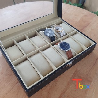 Hộp đựng đồng hồ 12 chiếc bọc da cao cấp