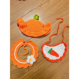 Mũ len và yếm len cho mèo (chat chọn mẫu)