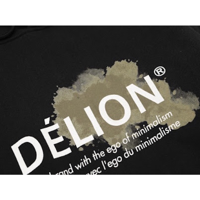 Hoodie tay dài Basic Shaded DÉLION