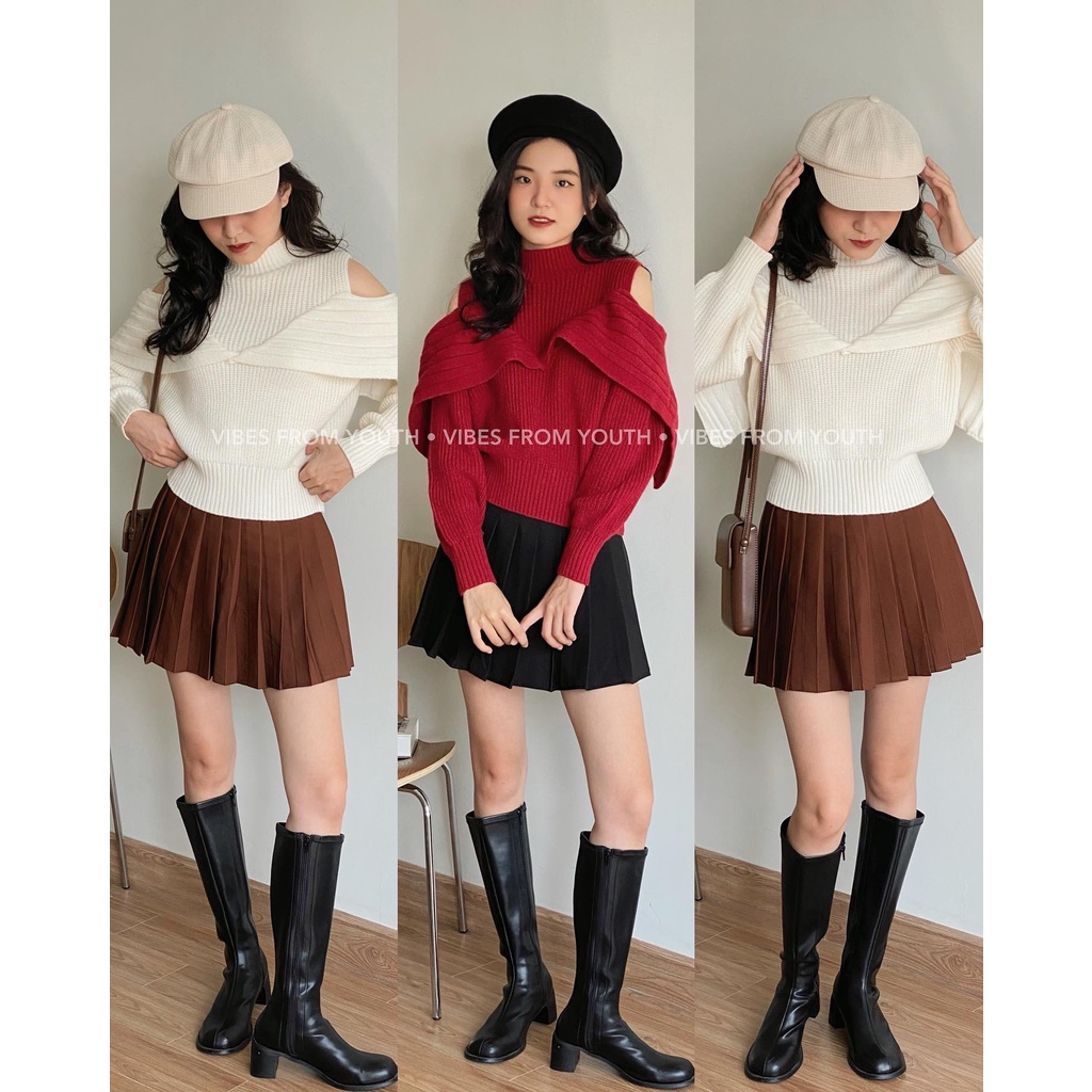 LEN CỔ LỌ KHOÉT VAI BÈO_AL477