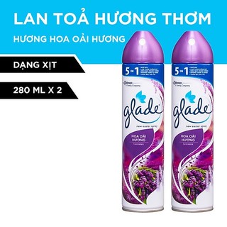 Chai xịt thơm phòng Glade 280ml ( ĐỦ MÙI )