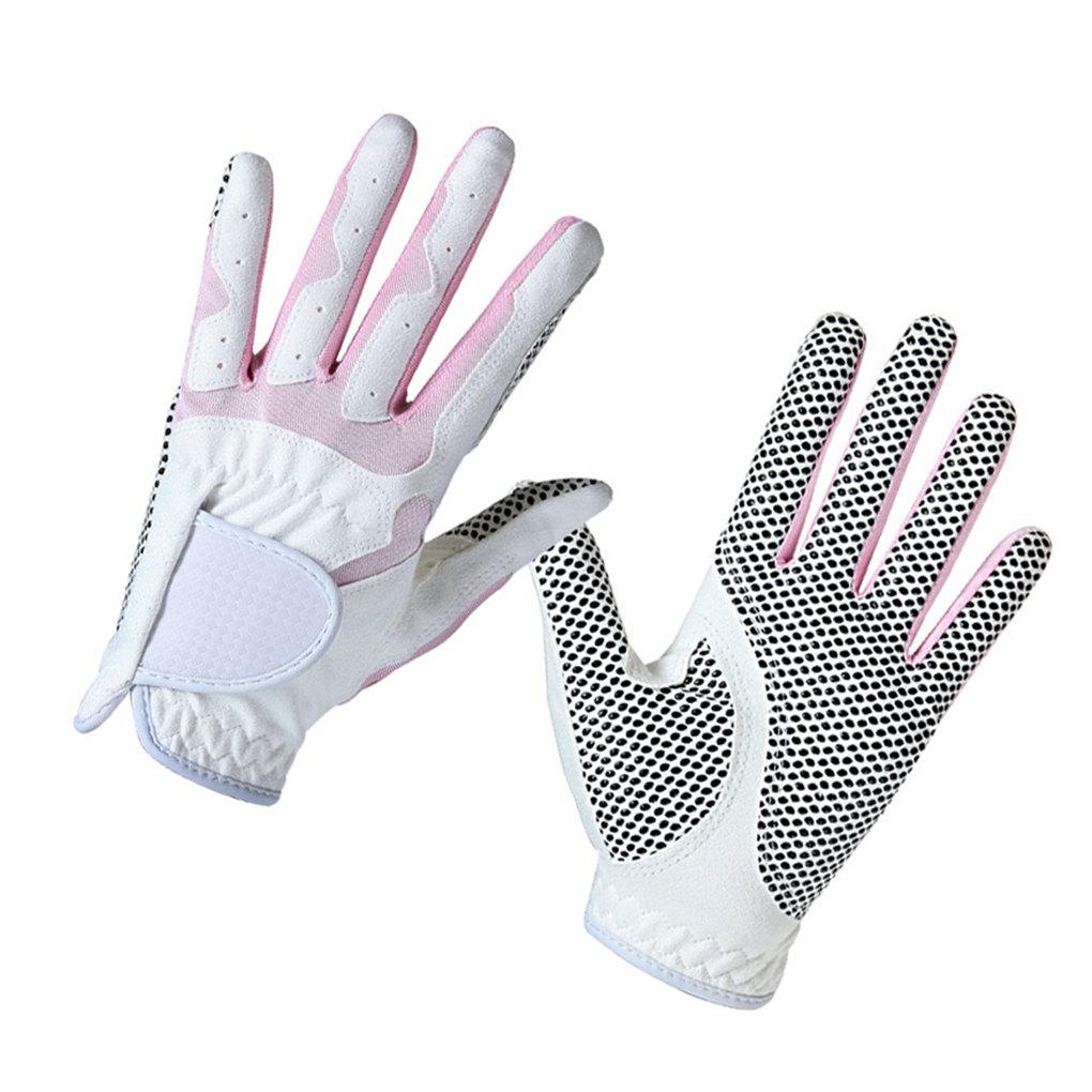 1 Đôi Găng Tay Chơi Golf Chống Trượt Vải Vi Sợi Co Giãn Thoáng Khí Cho Nữ