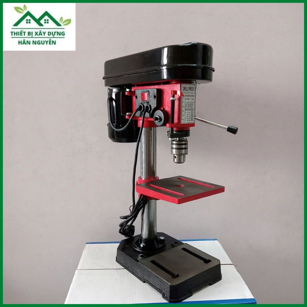 Máy khoan bàn 6 tấc đầu kẹp 13mm 100% dây đồng,khoan bàn mini cao 60cm