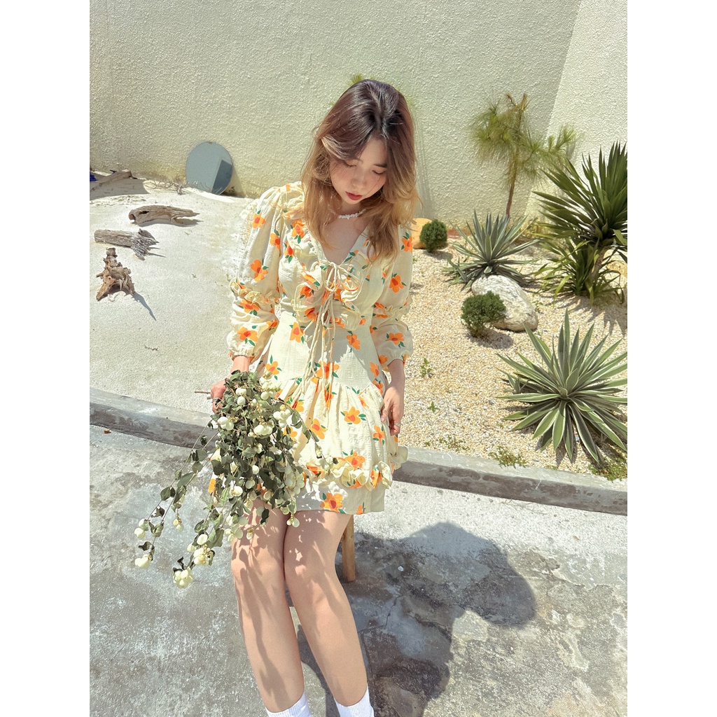 Đầm hoa cột dây ngực Shandy Dress Gem Clothing SP060746