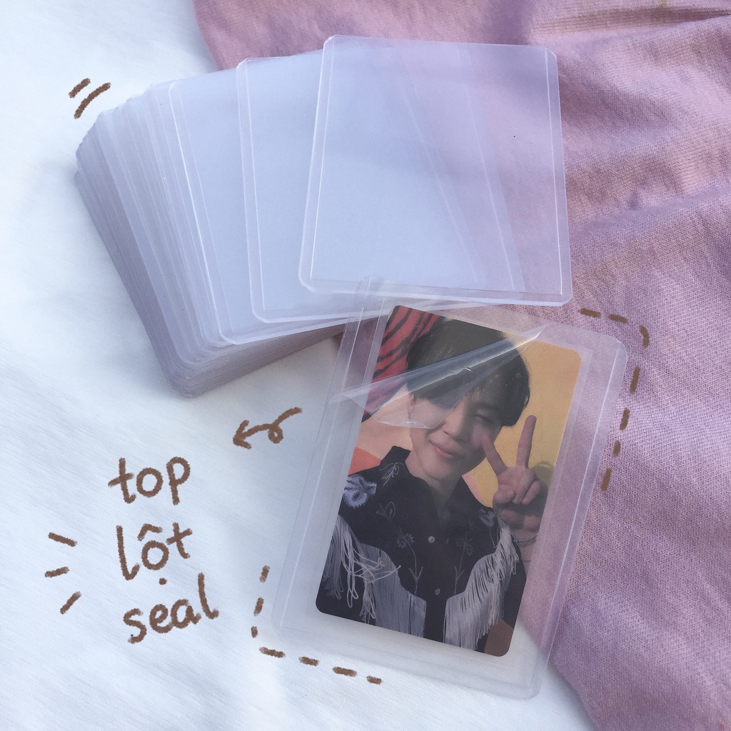 Toploader Khay Đựng Hình Card Kpop Idol Card Ảnh Thần Tượng Có Seal - Color House