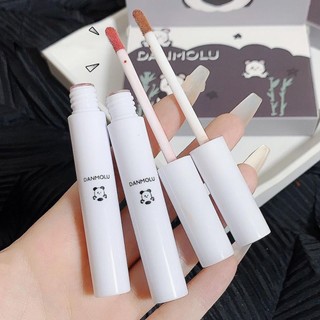 Bộ 5 son môi màu nhung sương hình gấu trúc dễ thương / son bóng / son môi dưỡng ẩm / bộ son môi / đóng gói
