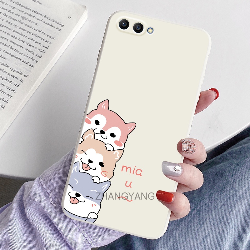 Ốp Điện Thoại TPU Silicon Mềm Họa Tiết Chú Cún Dễ Thương Gắn Dây Đeo Cho Tecno spark 6 go