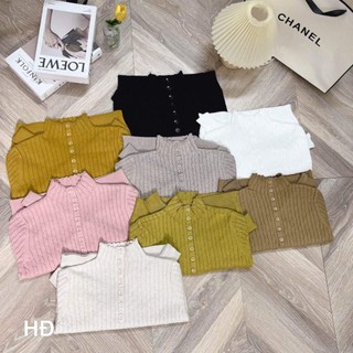 Áo len khuy cổ hàng QC