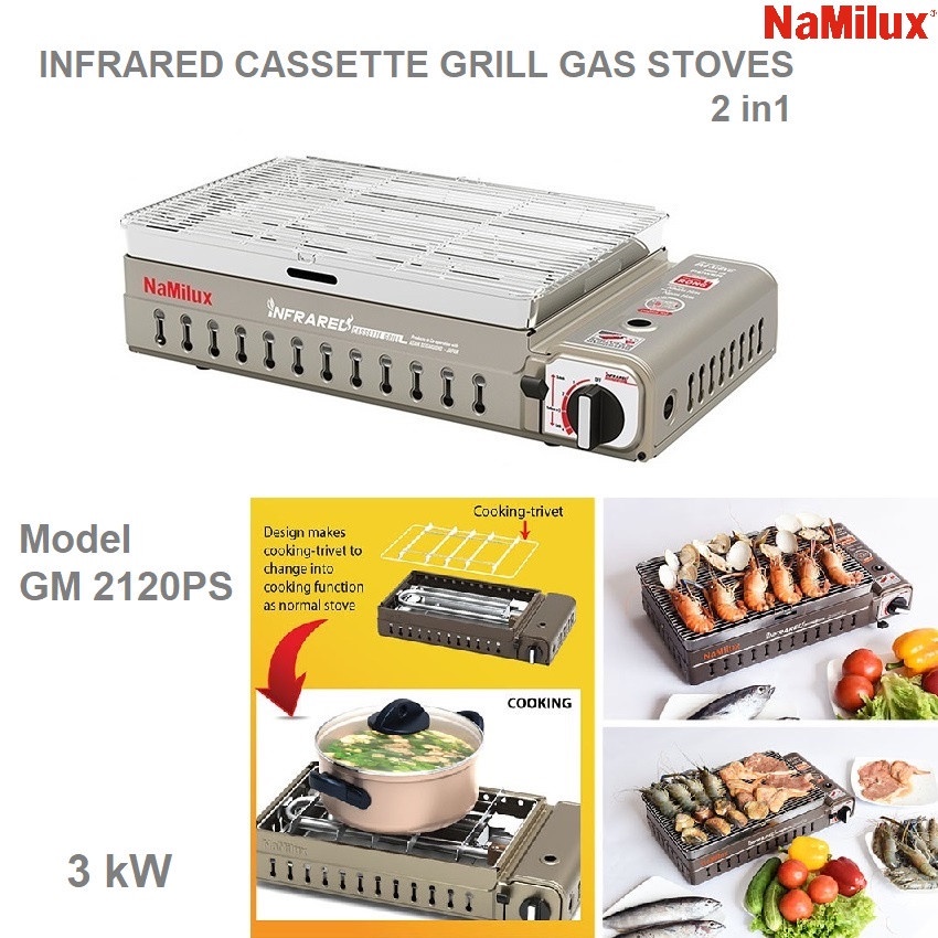 BẾP NƯỚNG GAS HỒNG NGOẠI NAMILUX GM-2120PS- HÀNG CHÍNH HÃNG 100%