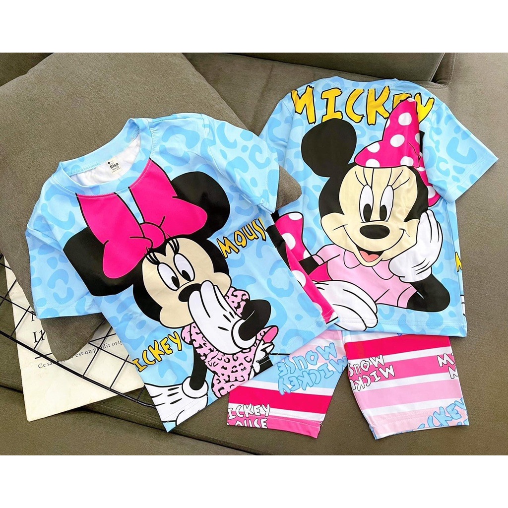 Bộ đồ Lửng bé Gái in hình 3D (9Kg-40Kg) chất liệu mềm mịn thoáng mát được các bé gái yêu thích Bán Chạy Nhất 2021###