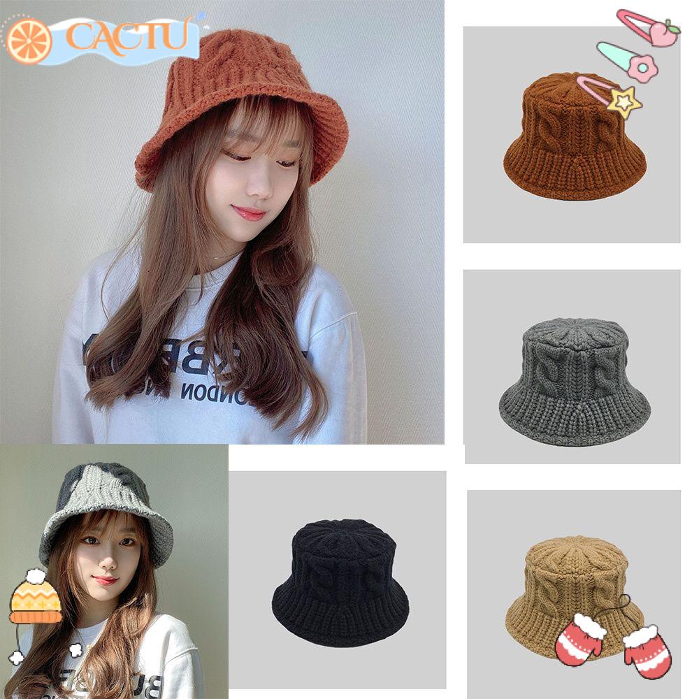 Mũ Len Dệt Kim Dày Dặn Giữ Ấm Mùa Đông Kiểu Dáng Mới