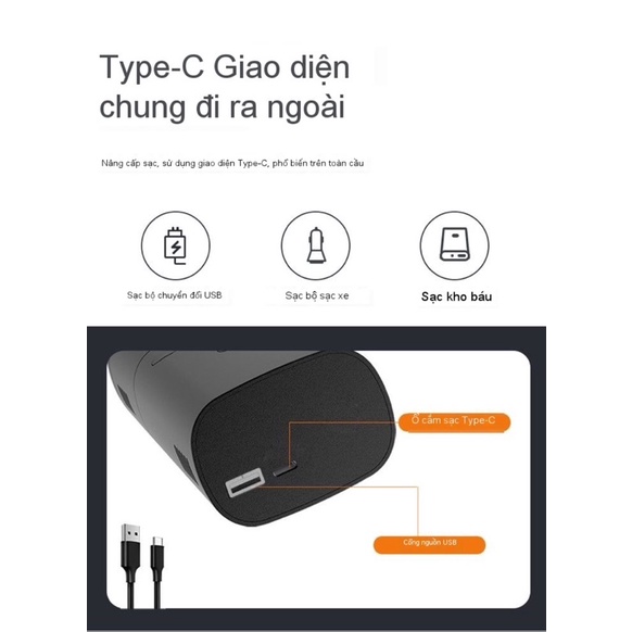 BƠM LỐP MINI KHÔNG DÂY TỰ ĐỘNG - XILANH THÉP - TÍCH HỢP PIN SẠC DỰ PHÒNG, ĐÈN LED SOI SÁNG