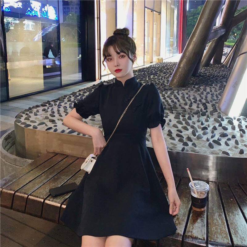 váy váy nữ Váy đỏ Trang phục năm mới IE16