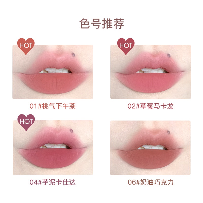 Son Môi Nhung Lì Flortte Hình Bánh Gấu Và Hoa Xinh Xắn