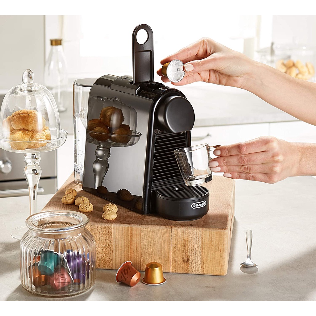 Máy pha cafe gia đình mini viên nén nespresso Essenza Delonghi EN85B cực tiện lợi với viên nén phù hợp với mọi gian bếp