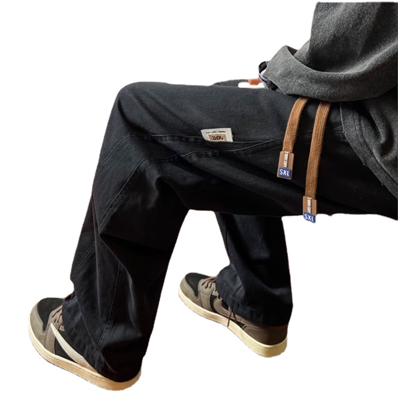 Quần Dài Lưng Thun Phong Cách hip hop Đường Phố Nhật Bản Cá Tính Cho Nam