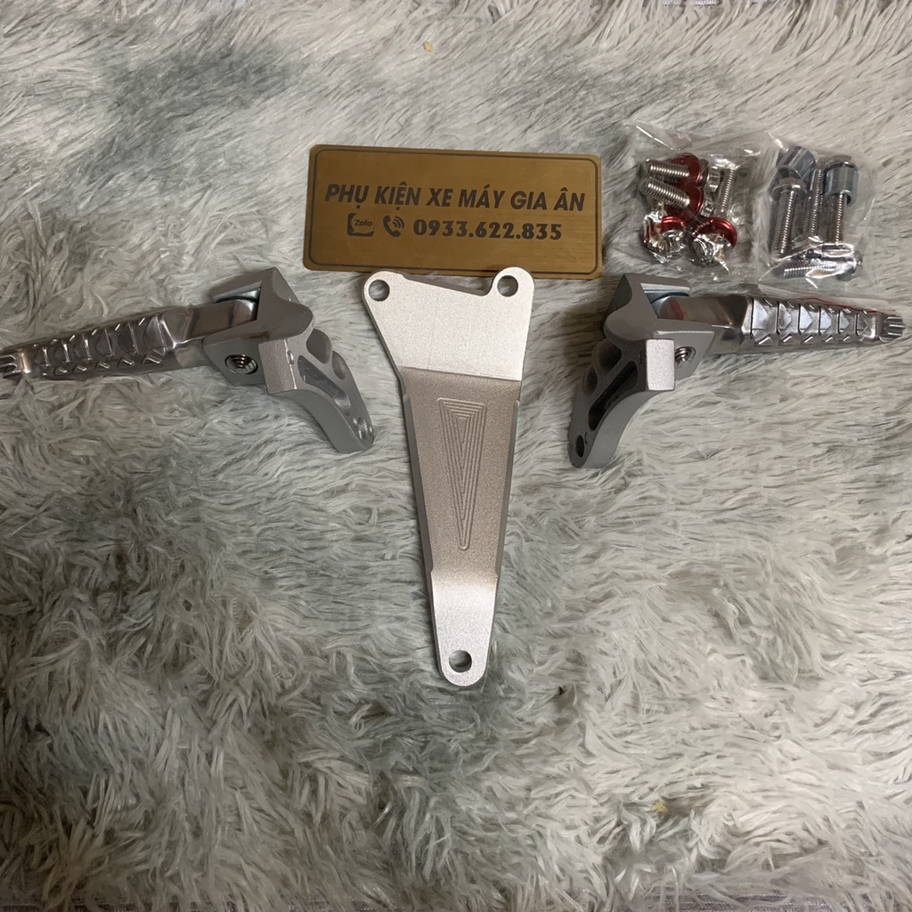 Gác Chân Malay Winner V1 Winner X Sonic Pát Treo Pô Nhôm CNC 8Li kèm ốc Thái