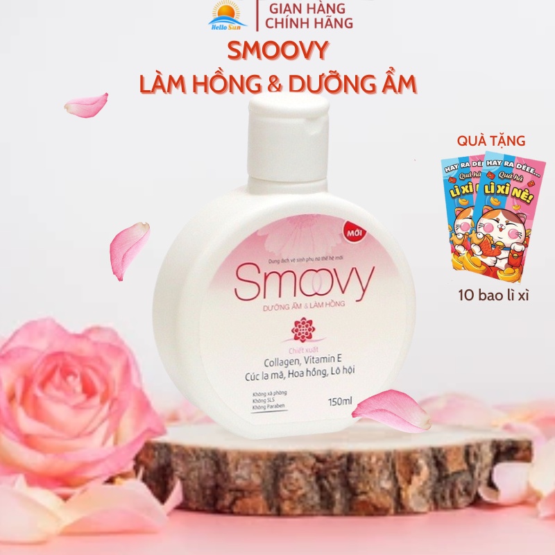 Dung dịch vệ sinh phụ nữ Smoovy làm hồng vùng kín dưỡng ẩm khử mùi