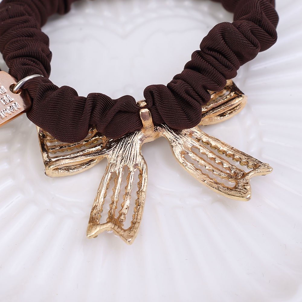 Dây Cột Tóc Cao Su Co Giãn Đính Đá Lấp Lánh Phong Cách Hàn Quốc Cho Nữ