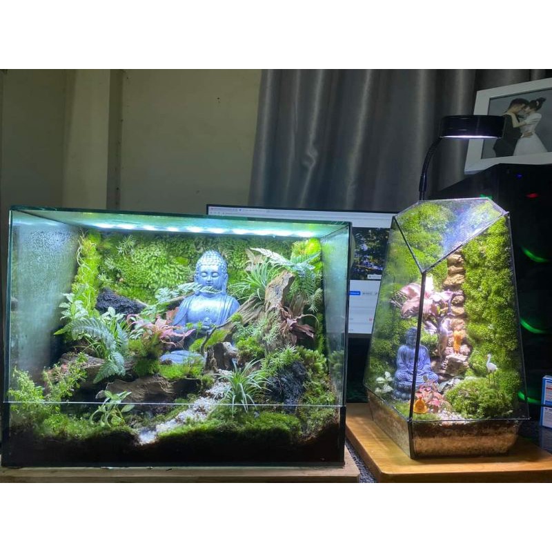 Tượng Đức Phật A Di Đà Giả Đá Size Đại Trang Trí tiểu cảnh - Cao 23cm