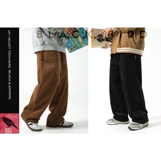 QUẦN DÀI NHUNG TĂM NAM DÁNG RỘNG SUÔNG CẠP CHUN VẢI NỔI