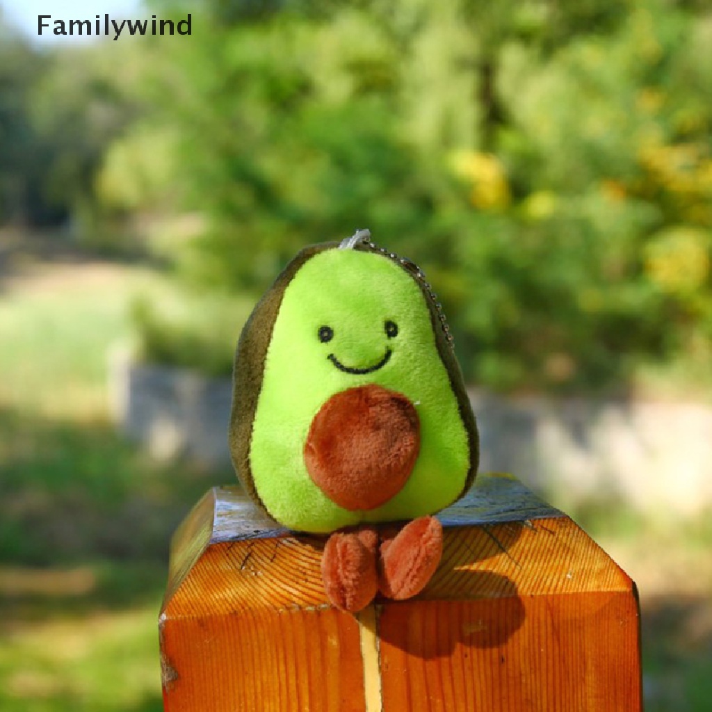 1 Móc Khóa Hình Quả Bơ Nhồi Bông Dễ Thương