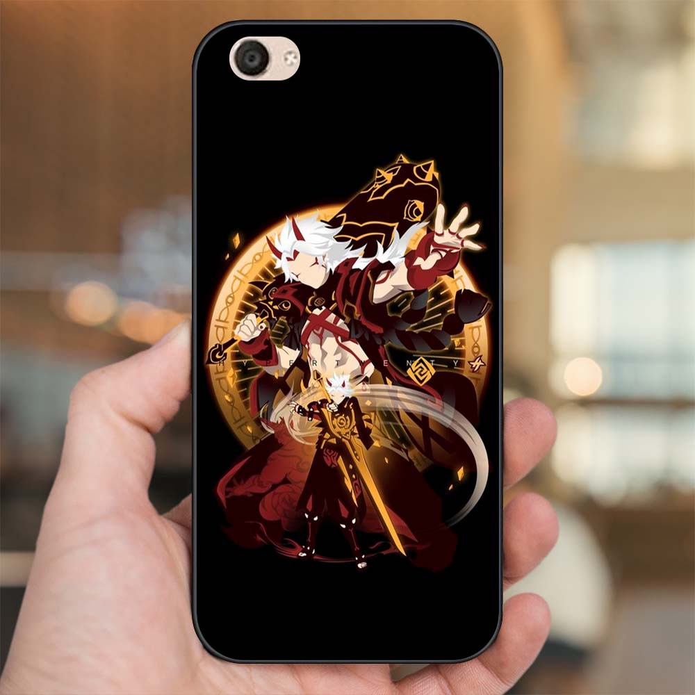 Ốp lưng Vivo V5, V5 Plus viền đen in hình Arataki Itto Genshin Impact