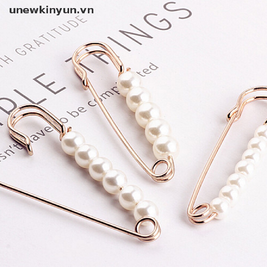 Ghim Cài Áo Đính Ngọc Trai Nhân Tạo Thời Trang Dành Cho Nữ