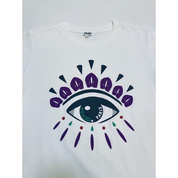 •Áo thun Kenzo nữ màu trắng bản mắt•