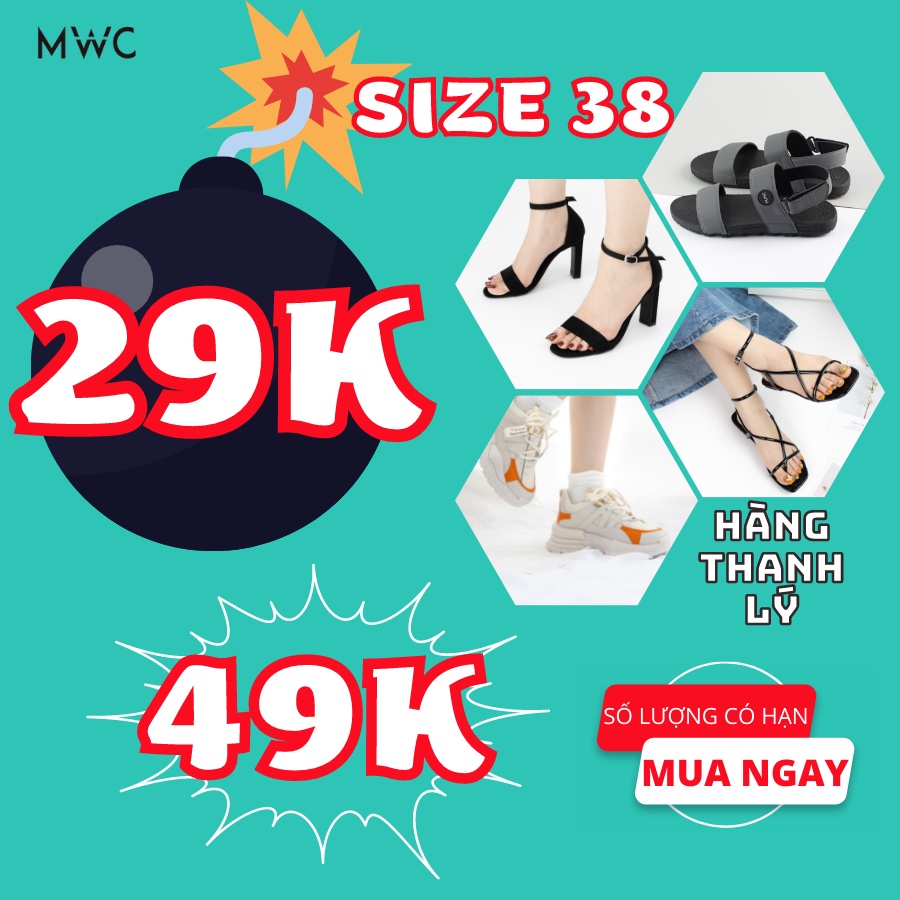 SALE TẾT_Giày Dép Nam Nữ MWC Thanh Lý Giá Rẻ Size 38 (1)