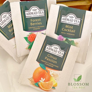 [Mix 8 gói] Trà thảo mộc Ahmad Tea  (hoa cúc, blueberry, quế hồi, cam chanh) -  thanh lọc cơ thể, không mất ngủ