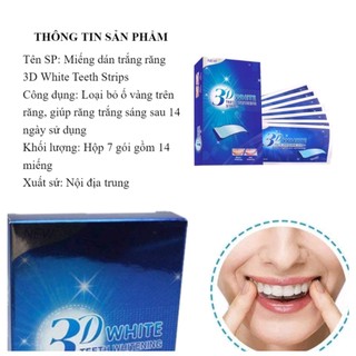 Miếng dán làm trắng răng 3d tiện dụng