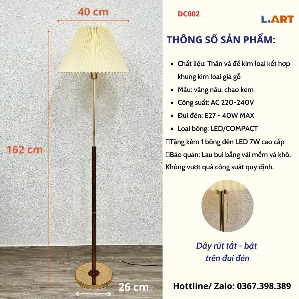 Đèn cây đứng decor Đèn trang trí phòng khách phòng ngủ đọc sách ...