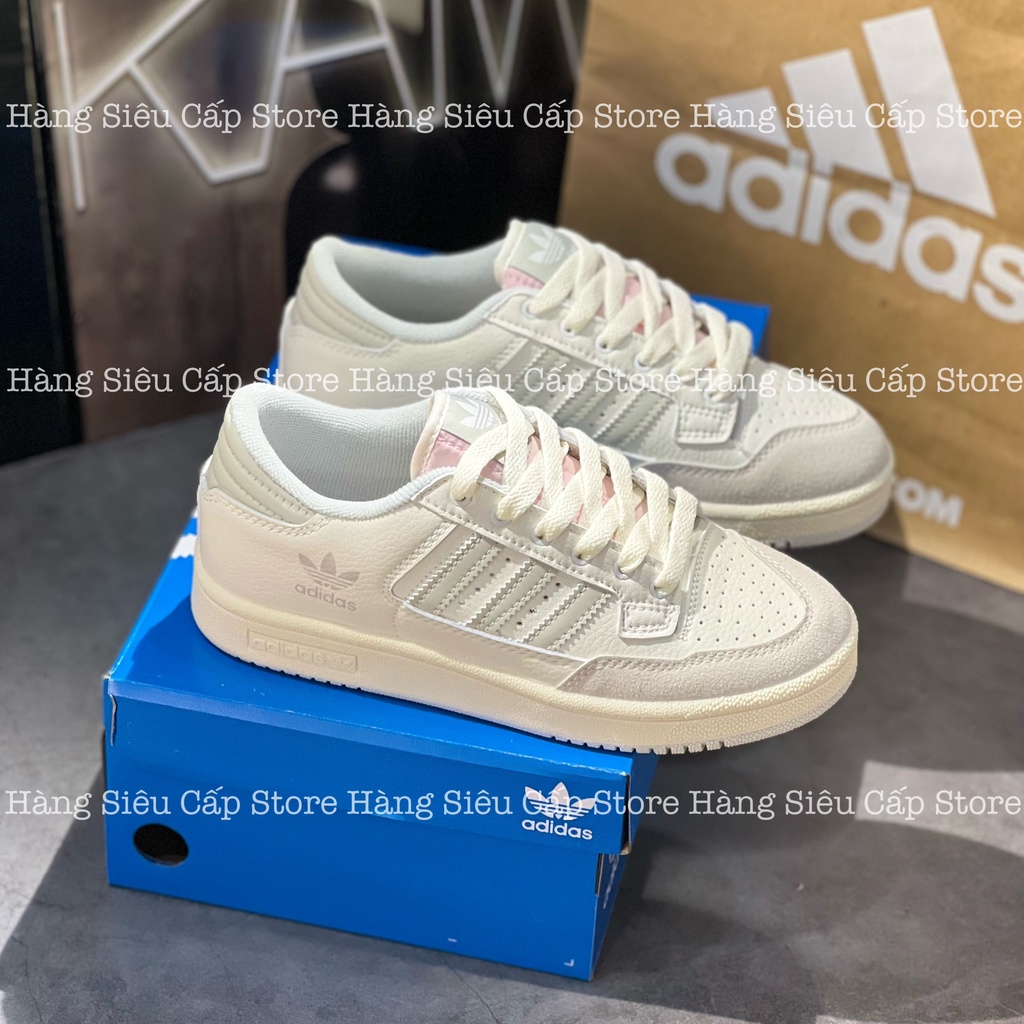 Giày Thể Thao Adidas Forum Low Centennial 85 Cream , Das Forum Màu Trắng Kem Nam Nữ  2022