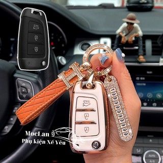 Ốp khoá TPU kèm móc khoá xe ô tô Hyundai accent base số sàn(Bản có chìa) - Mộc Lan Phụ Kiện Xế Yêu